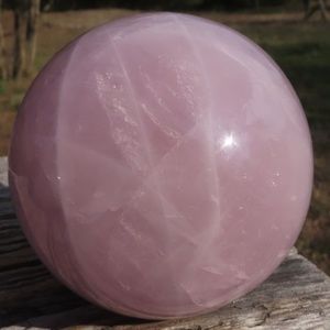 Polished Natural Rose Quartz Spheres